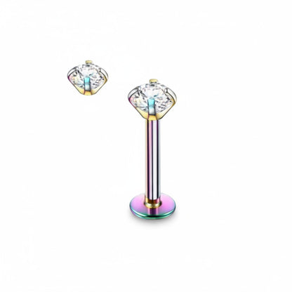 Helix Piercing Multicolor AB Zirconia 6mm 1.2mm