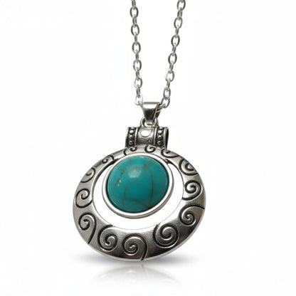 Bohemian Necklace with Turquoise Stone