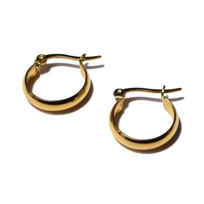 Gold Glam Hoops - Classic Earrings