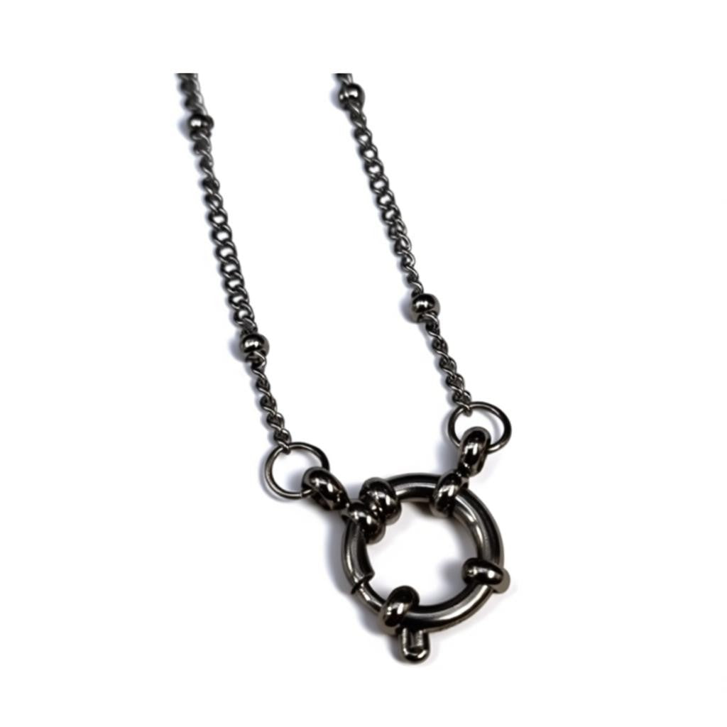 Chain – Steel Charm Chain Beads Link Silver Colored (2mm) 