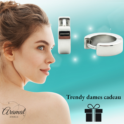 Stylish Children's Earrings with Hinge