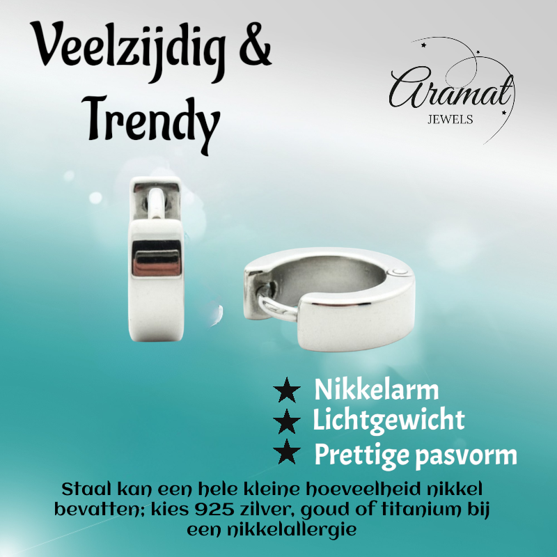 Stylish Children's Earrings with Hinge