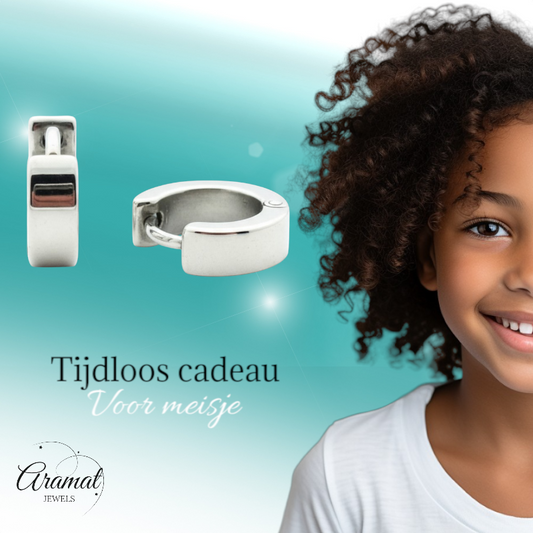 Stylish Children's Earrings with Hinge