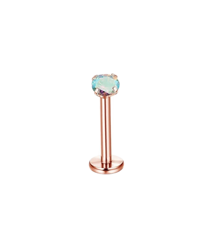 Helix Piercing Rose Gold AB Zirconia 6mm 1.2mm