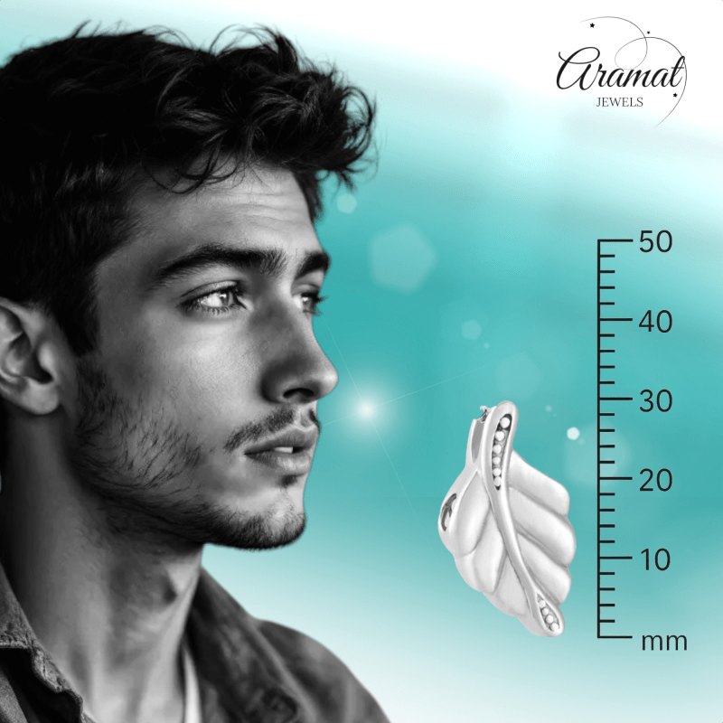 RVS Ashanger Blaadje - Zilverkleurig - hang482 - 9729 - Gedenkhangers kopen# - 30mm - alles - ashangers