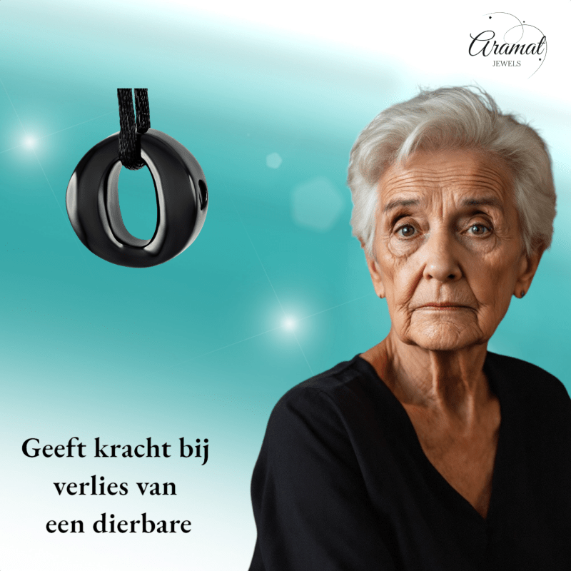 RVS Ashanger Open Cirkel - Zwart - hang858 - 9284 - Gedenkhangers kopen# - 20mm - alles - ashangers