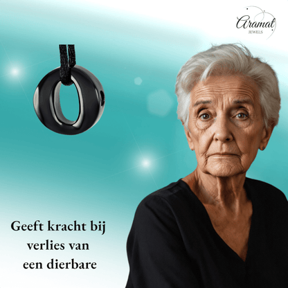 RVS Ashanger Open Cirkel - Zwart - hang858 - 9284 - Gedenkhangers kopen# - 20mm - alles - ashangers