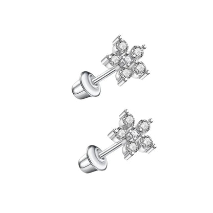 RVS bloem oorbellen kind 7mm – Schroefsluiting - oor6271 - 72438 - Oorbellen kopen# - 7mm - alles - bloem