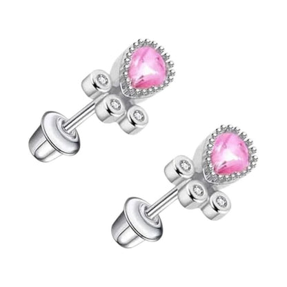 RVS druppel oorbellen meisje 9x7mm - Schroefsluiting - oor6273 - 72440 - Oorbellen kopen# - 9mm - alles - cadeau