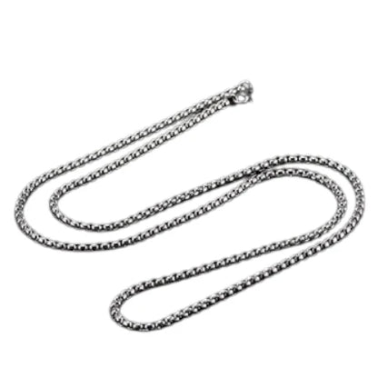Silver-colored Jasseron Necklace 65 cm – 2 mm