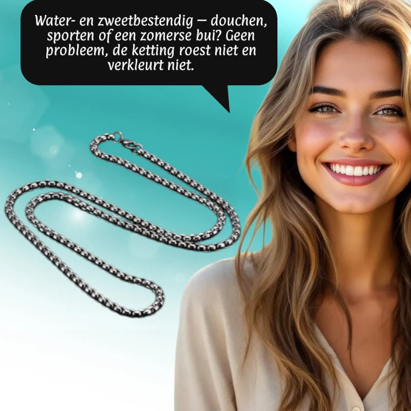 Jasseron Necklace Stainless Steel 70 cm – 3.5 mm