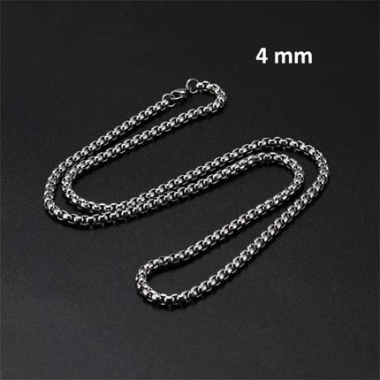 Jasseron Necklace Stainless Steel 70 cm – 4 mm