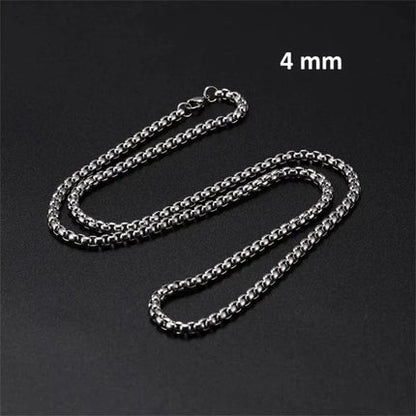 Jasseron Necklace Stainless Steel 70 cm – 4 mm