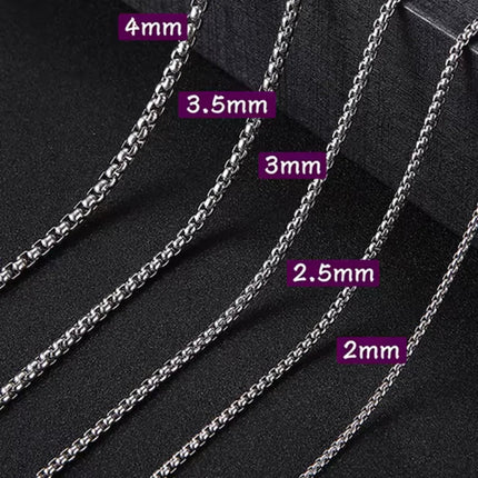 Silver-colored Jasseron Necklace 65 cm – 2 mm