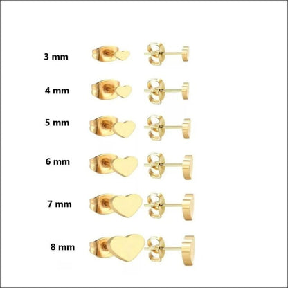 Een set gouden oorbellen