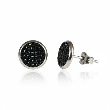 RVS Kristal Oorstekers 10mm Diverse Kleuren - Grote Zirkonia Studs - Aramat Jewels - RVS Sieraden - Oorbellen - cadeautip