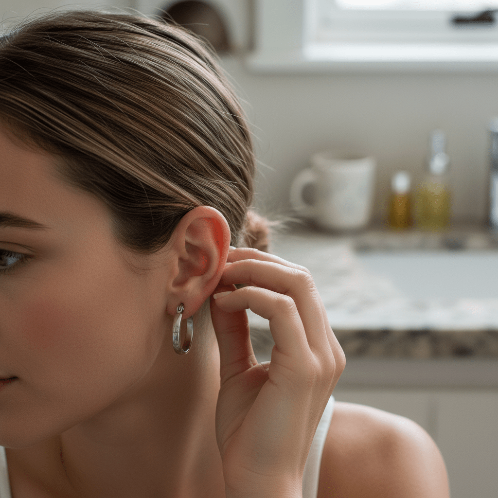 RVS Oorringen met Ankermotief Zilverkleur 20mm - Aramat Jewels - Oorringen - cadeautip