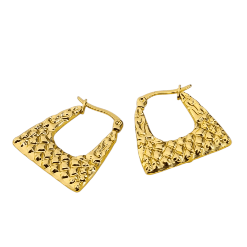 RVS trapeze oorringen 22mm – Goudkleurige dames oorringetjes - oor6365 - 514398 - Oorringen kopen# - 22mm - alles - cadeau