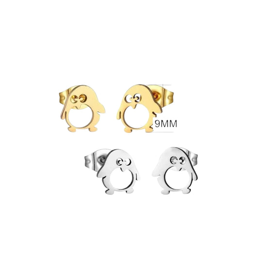 Boucles d'oreilles pingouin mignonnes