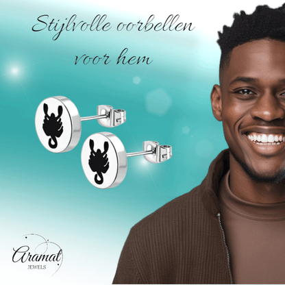 Schorpioen Oorbellen RVS Zilverkleurig – 8mm – Uniseks Dierenoorbellen - oor2709 - tte656 - Oorbellen kopen# - 8mm - alles - cadeau