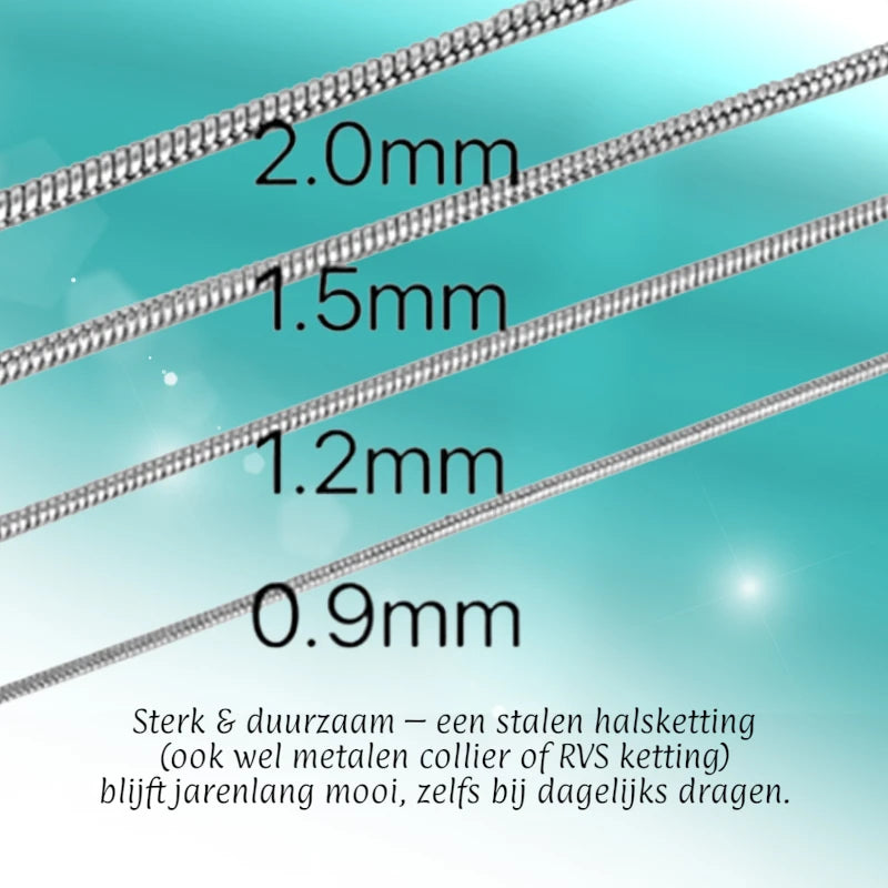 Stainless Steel Snake Chain Gold Color 45-60cm - Flexible Snake Chain Necklace