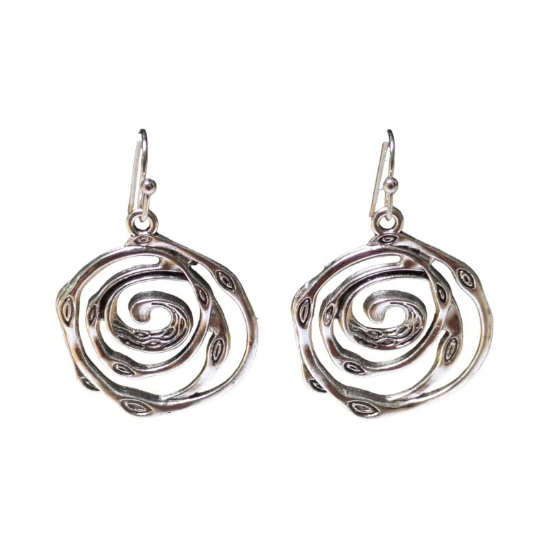 Spiraal Oorhangers - Zinklegering - 40mm - oor6063 - Oorhangers kopen# - 40mm - alles - bali