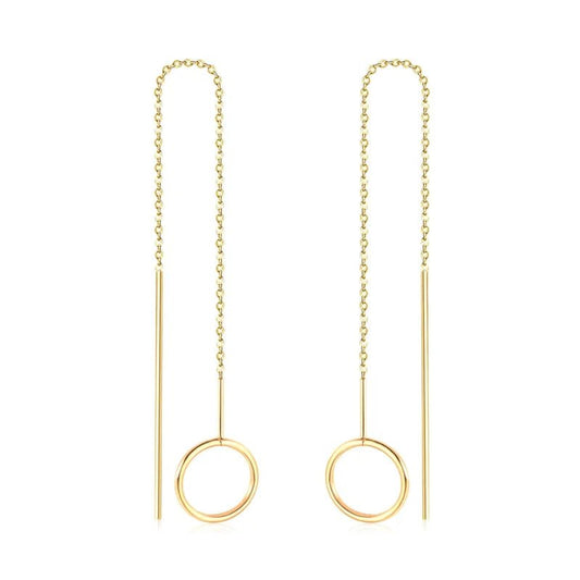 De gouden cirkel oorbellen