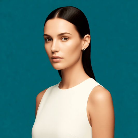 Stalen bolletjes oorstekers met spetters – 6mm - Aramat Jewels - Oorbellen - cadeautip