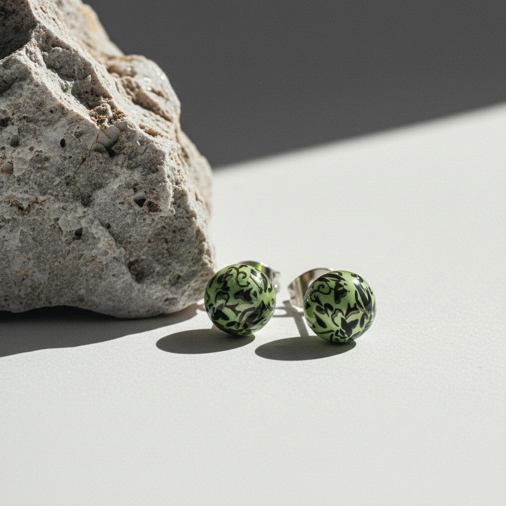 Stalen Bolletjes Oorstekers Spetter – 6mm - Aramat Jewels - Oorbellen - cadeautip