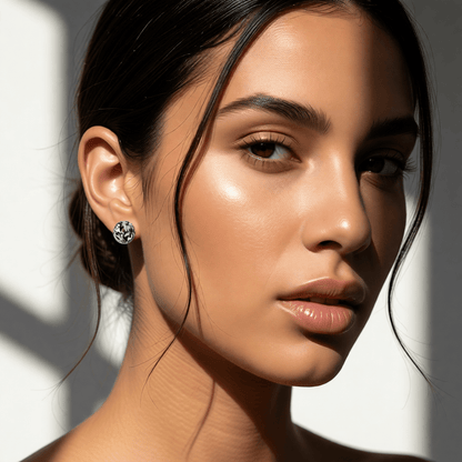 Stalen Bolletjes Oorstekers Spetter – 6mm - Aramat Jewels - Oorbellen - cadeautip