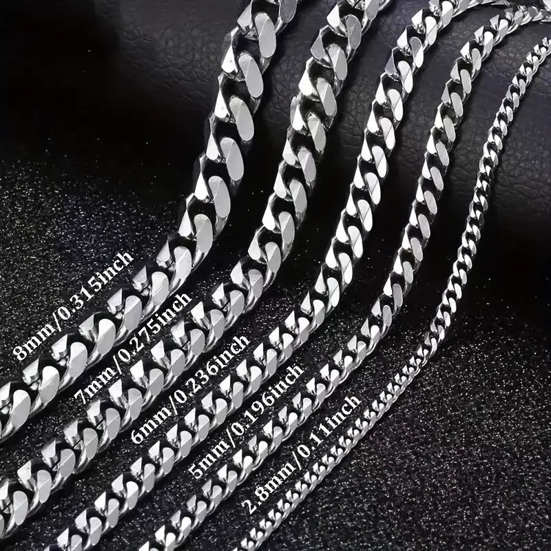 Stalen Curb Gourmet Ketting Zilverkleurig - Aramat Jewels - Halskettingen - cadeautip