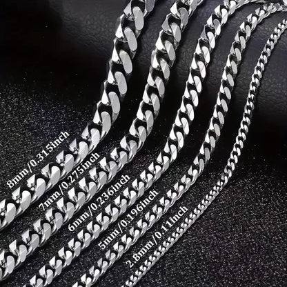 Stalen Curb Gourmet Ketting Zilverkleurig - Aramat Jewels - Halskettingen - cadeautip