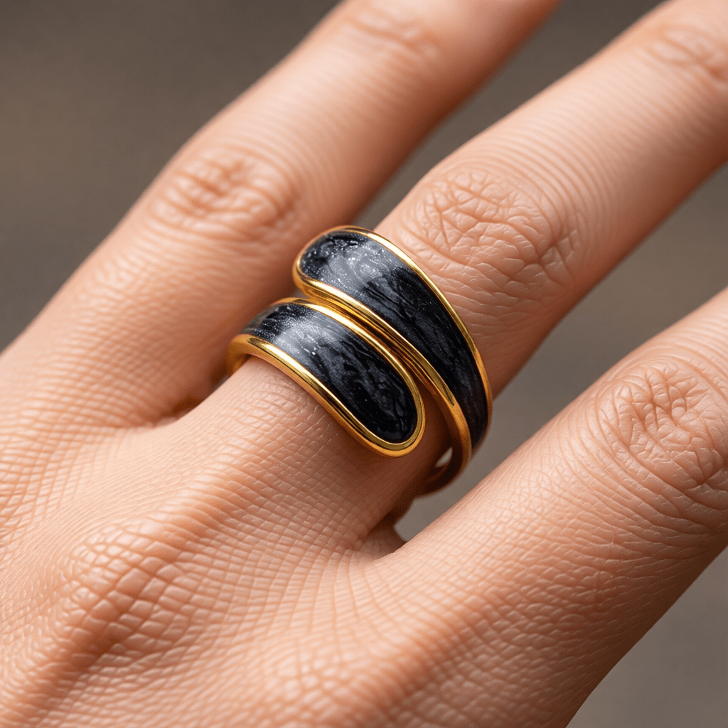 Stalen Damesring - Parelmoer - 18mm - Verstelbaar - Aramat Jewels - Ringen - cadeautip