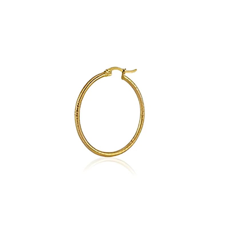 Midden Ring Steel Gold-Colored Earrings - 1 Piece Online – Aramat Jewels