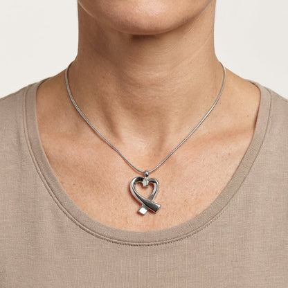 Stalen open hart ashanger – gedenksieraad - Aramat Jewels - Gedenkhangers - cadeautip