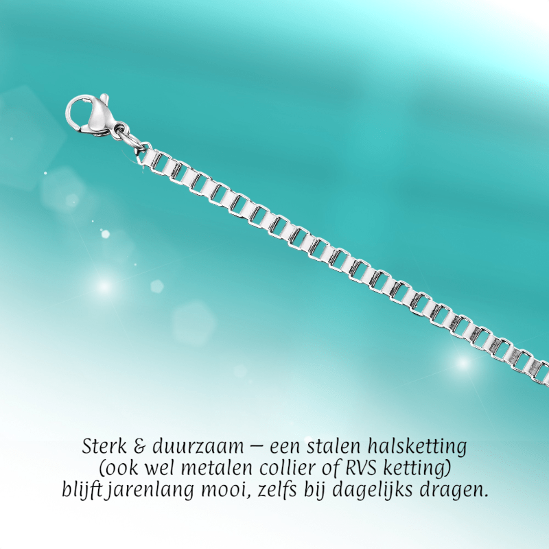 Stalen Venetiaanse Ketting - Aramat Jewels - Halskettingen - cadeautip