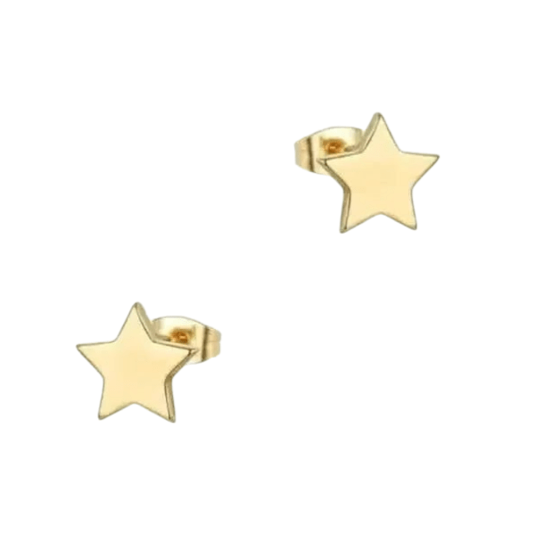 Ster oorstekers goudkleur staal – 4mm mini - Aramat Jewels - Oorbellen - cadeautip