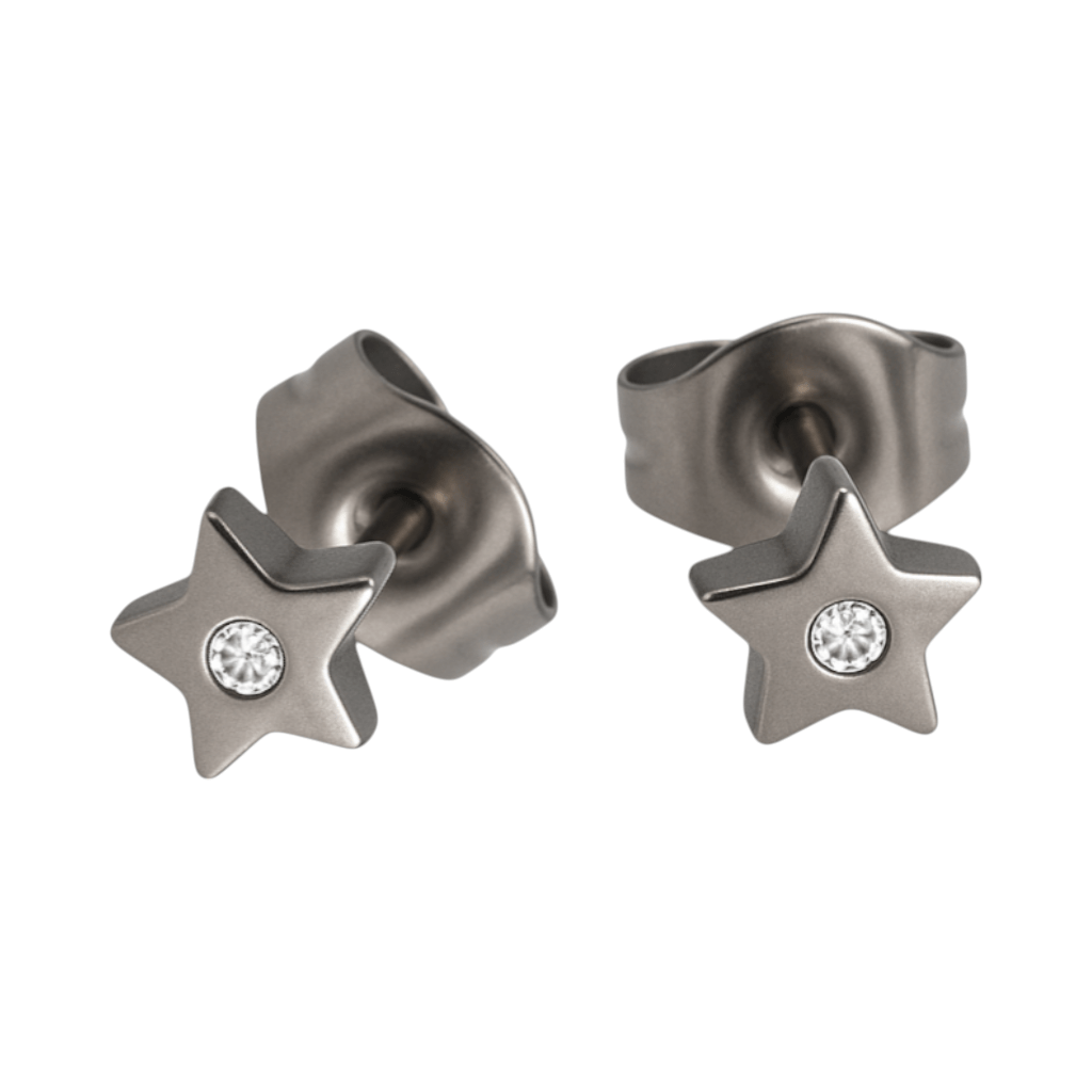 Ster oorstekers zilverkleur kristal – 6mm sprankel - Aramat Jewels - Oorbellen - cadeautip