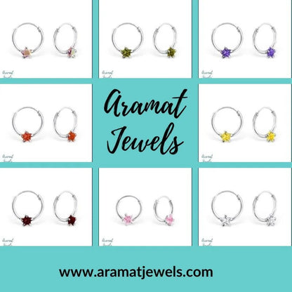 Een verzameling oorbellen met de woorden `` en `` ’