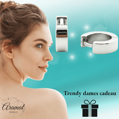 Stijlvolle Kinder Oorbellen met Scharnier - Aramat Jewels - Oorringen - cadeautip