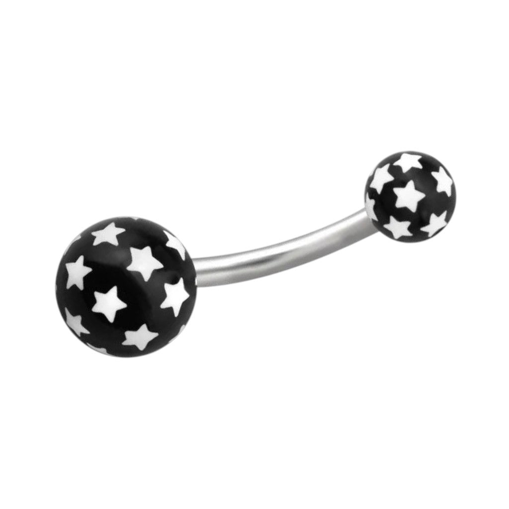 Stylish Star Steel Navel Piercing