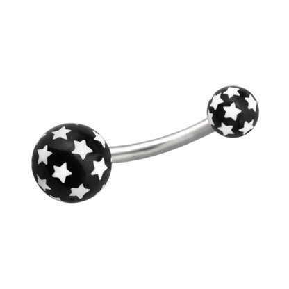 Stylish Star Steel Navel Piercing