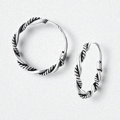 Tijdloze Bali Hoepeloorringen 16mm - Aramat Jewels - Oorringen - cadeautip