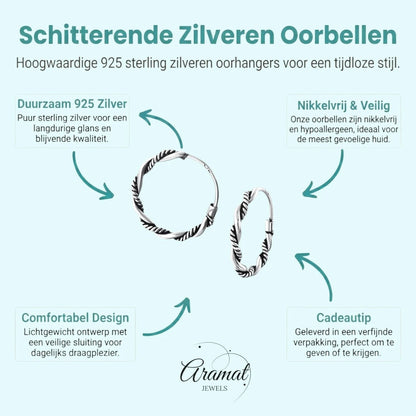 Tijdloze Bali Hoepeloorringen 16mm - Aramat Jewels - Oorringen - cadeautip