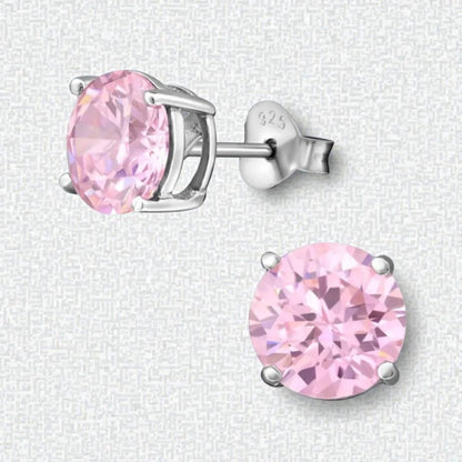 Tijdloze Ronde Oorbellen van Zilver Zirkonia - Aramat Jewels - Oorbellen - cadeautip