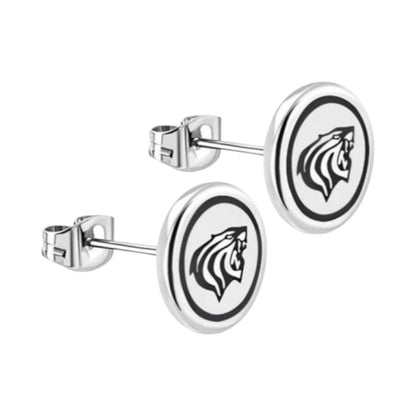 Tijger Oorbellen Zilverkleurig RVS – 8mm – Uniseks Dierenoorstekers - oor2817 - ttf020 - Oorbellen kopen# - 8mm - alles - cadeau