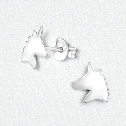 Unieke Zilveren Unicorn Oorbellen - Kinderoorbellen - Aramat Jewels - Oorbellen - cadeautip