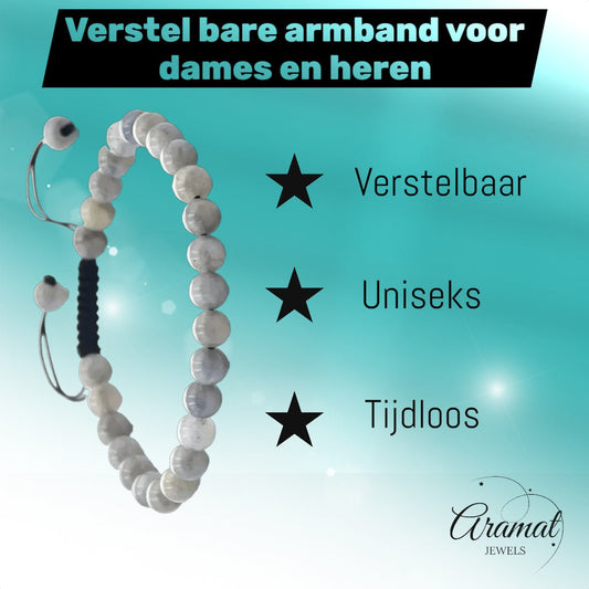 Verstelbare Labradoriet Armband - Aramat Jewels - Armbanden - cadeautip