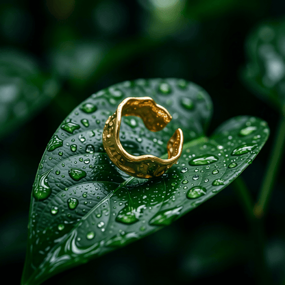 Verstelbare RVS Damesring met Getrommeld Design - 11mm breed - Aramat Jewels - Ringen - cadeautip