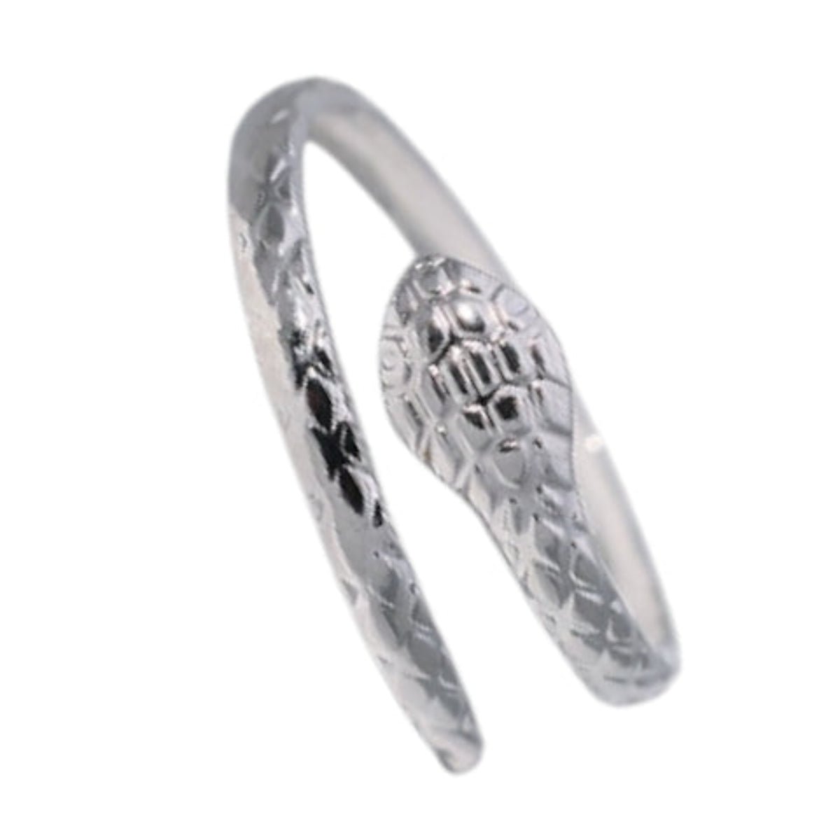 Verstelbare Slangenring van RVS - Cobra Design (13 mm) - Aramat Jewels - Ringen - cadeautip